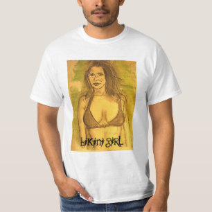 Camiseta arte chica bikini