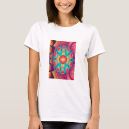 Camiseta Arte circular decorativo