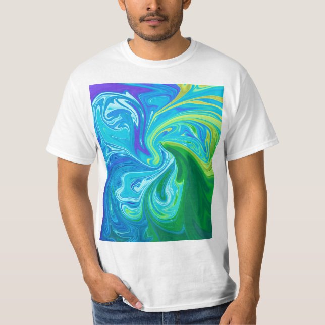 Camiseta Arte colorido abstracto (Anverso)