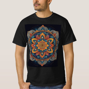 Camiseta Arte colorido - Diseño del patrón de flor espiritu