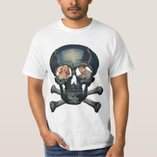 Camiseta arte cómico de horror en pareja