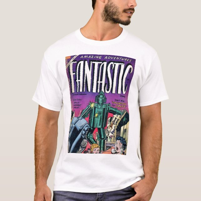 Camiseta Arte cómico de la época dorada - fantástico (Anverso)