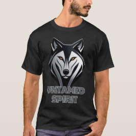 Camiseta Arte con el logotipo del Lobo Plateado Negro y Met