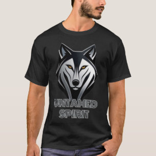 Camiseta Arte con el logotipo del Lobo Plateado Negro y Met