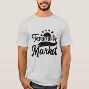 Camiseta Arte con palabras de mercado de agricultores genia