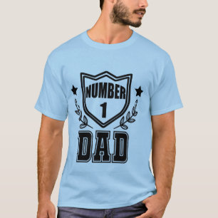 Camiseta Arte con palabras de papá genial número uno