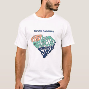 Camiseta Arte con palabras del apodo de Carolina del Sur