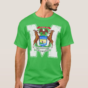 Camiseta Arte con problemas de la bandera del estado de Mic