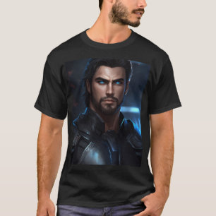 Camiseta arte conceptual de un hombre apuesto