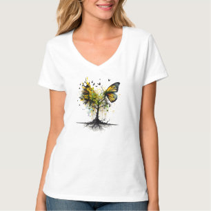 Camiseta Arte Creativo de Animal Mariposa