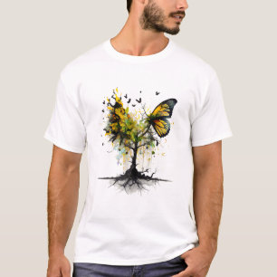 Camiseta Arte Creativo de Animales Mariposa