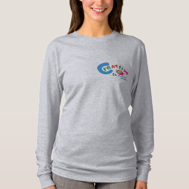 Camiseta Arte Creativo en Progreso Colorido  (Anverso)