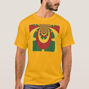 Camiseta Arte Cultural Inspirador Colores Rastas de Jamaica