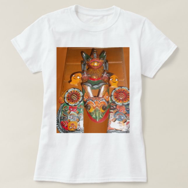 Camiseta Arte cultural único - Diseño ceilandés/indonesio (Diseño del anverso)