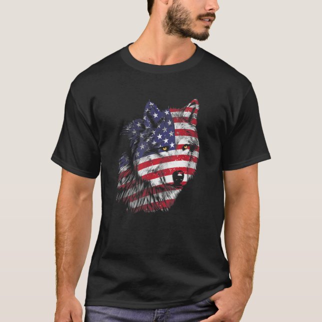 Camiseta Arte Cuto De Lobo Para Hombres Mujeres Predator De (Anverso)