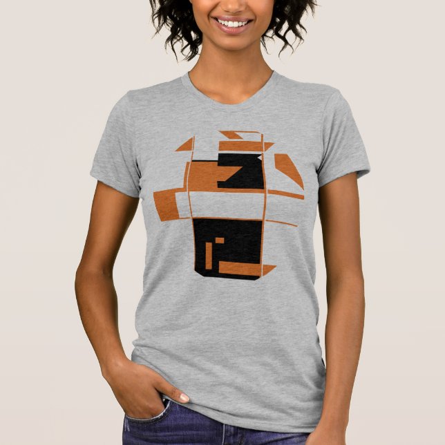 Camiseta Arte de abstracto geométrico inspirado en MCM-nara (Anverso)