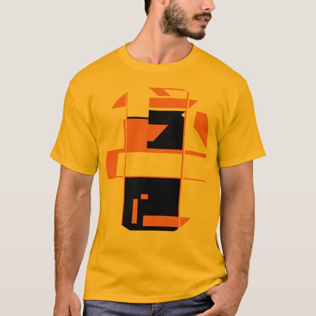 Camiseta Arte de abstracto geométrico inspirado en MCM-nara (Anverso)