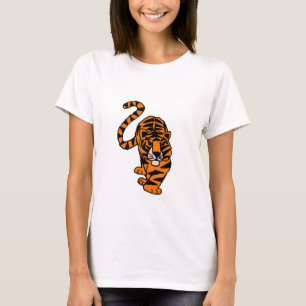 Camiseta Arte de acecho artístico del tigre