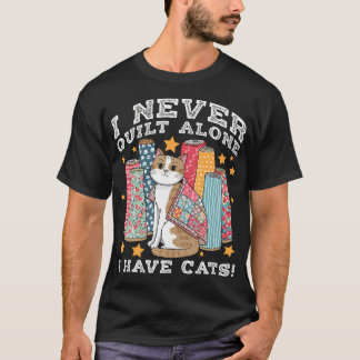 Camiseta Arte de acolchado divertido para amante de gatos,