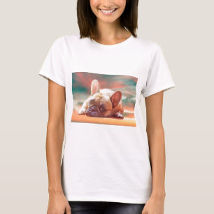 Camiseta Arte de acuarela de adorable bulldog francés