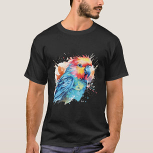 Camiseta Arte de acuarela de Budgie