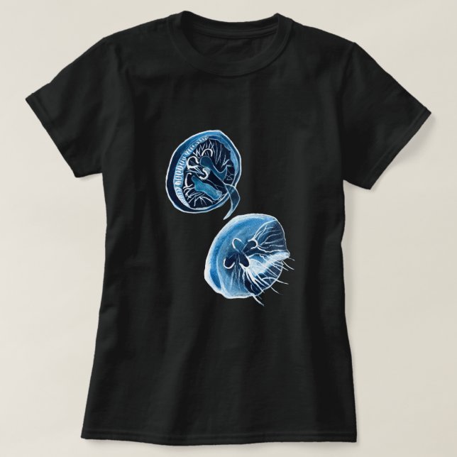 Camiseta Arte de acuarela de MoonJellyfish (Diseño del anverso)