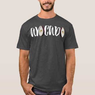 Camiseta Arte de aguacate de texto simple
