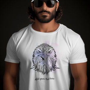 Camiseta Arte de Águila Baldosa Norteamericana   Unisex mor