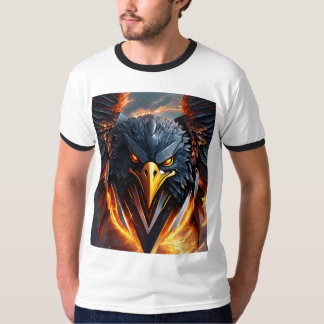 Camiseta "Arte de águila negra: impactante representación d