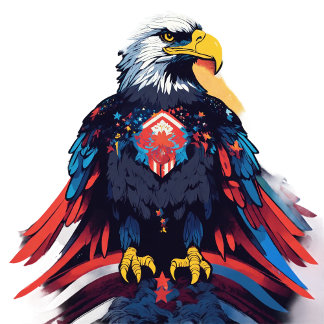 Camiseta Arte de águila patriótica