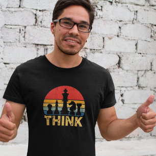 Camiseta Arte de ajedrez de atardecer de época - Inspirador