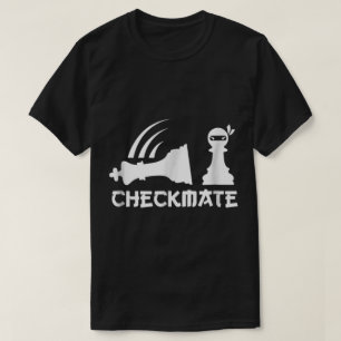 Camiseta Arte de ajedrez divertido de peón ninja jaque mate