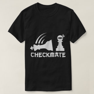 Camiseta Arte de ajedrez divertido de peón ninja jaque mate