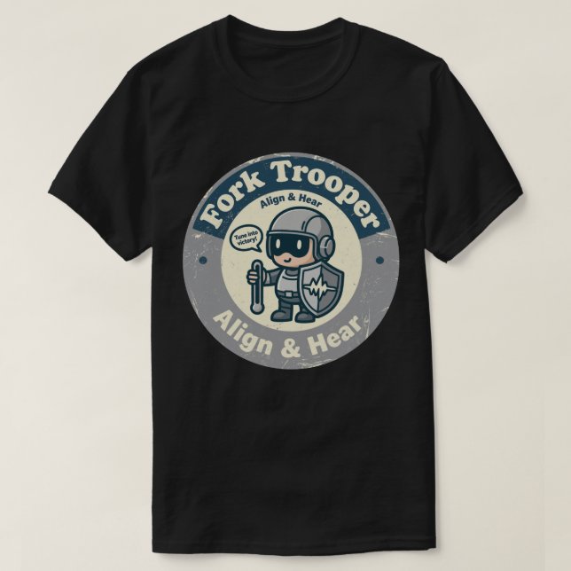 Camiseta Arte de alineación auditiva retro (Diseño del anverso)
