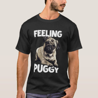 Camiseta Arte de Amante de Animales Perro Pug Lindo Puggy -