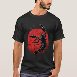 Camiseta Arte de amante de langosta mar océano motivo anima