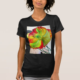 Camiseta Arte de amapola macro amapola