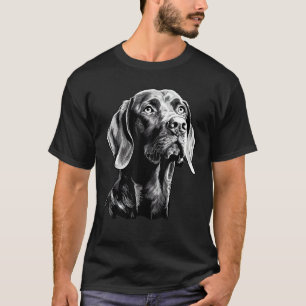 Camiseta Arte de amor para perro de Vizsla húngaro