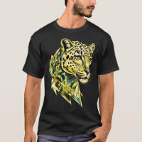 Arte de Animal Abstracto de Leopardo Geométrico de
