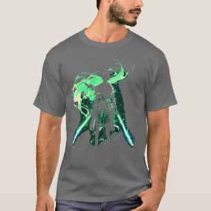 Camiseta Arte de anime de engranaje ODM silueta de Attack o