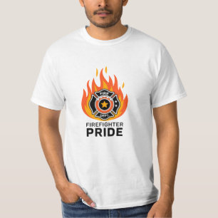 Camiseta Arte de aprecio de los bomberos audaces y capricho