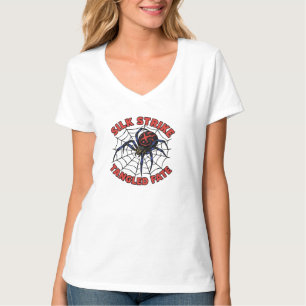 Camiseta Arte de Araña con Destino Enredado Silk Strike