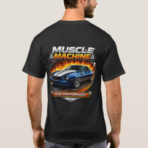 Camiseta Arte de Autos Clásicos de Alto Rendimiento
