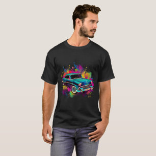 Camiseta Arte de Autos Coloridos