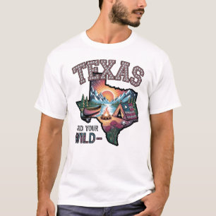 Camiseta Arte de aventura al aire libre vintage de Texas
