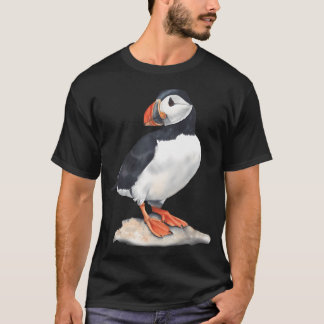Camiseta Arte de Aves Puffin.