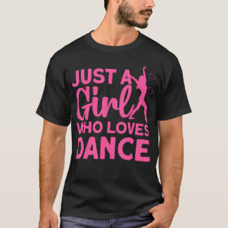 Camiseta Arte de Baile Genial para Chicas Mujeres Amantes d