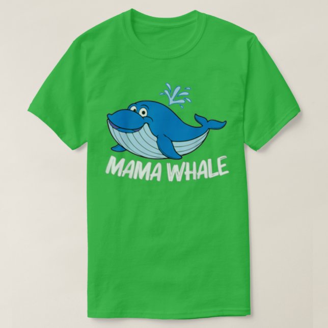 Camiseta Arte De Ballena Gracioso Para Mujeres Mamá Orca Na (Diseño del anverso)