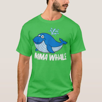 Camiseta Arte De Ballena Gracioso Para Mujeres Mamá Orca Na