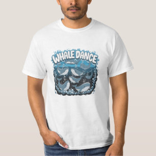 Camiseta Arte de ballenas audaz y caprichoso
